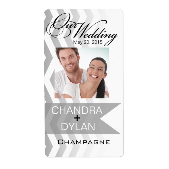 Etiqueta ::TBA: Estilo Chevron do Ombre! Foto do Vinho prat (Frente)