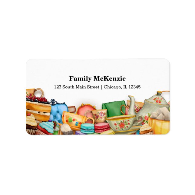 Etiqueta Tea Party (Frente)