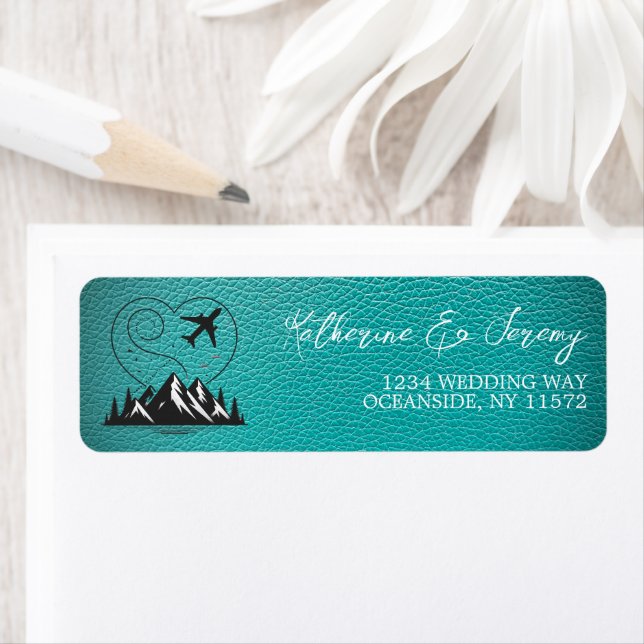 Etiqueta Teal Colorado Passport (Insitu)