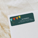 Etiqueta Teal Magic Show Return Address Labels<br><div class="desc">Para cima do seu tema de apresentação com belas etiquetas de endereço de retorno. Este design de espetáculo mágico mostra ilustrações desenhadas à mão cheio de mágica divertida e atraente contra um fundo rico! Personalize com seus próprios detalhes e distribua a parte com o pacote de fornecimento da parte do...</div>
