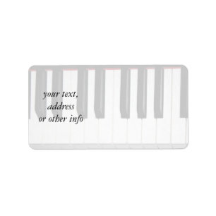 Etiqueta Teclado do órgão