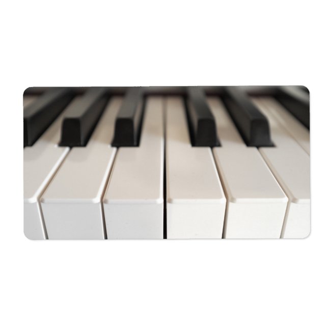 Etiqueta Teclado para piano digital (Frente)