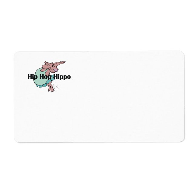 Etiqueta TEE Hip Hipo Hippo (Frente)