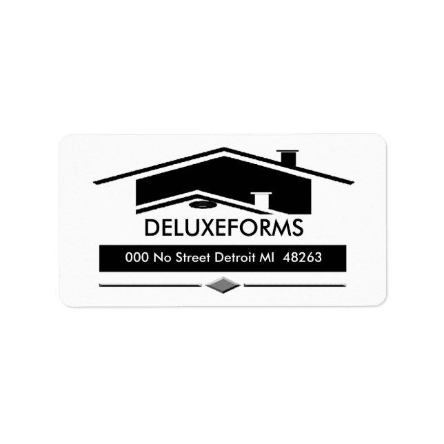 Etiqueta Telhado Preto (Frente)