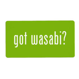 Etiqueta tem o wasabi?