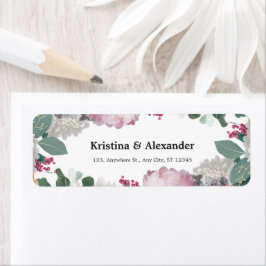 Etiqueta Tema de Casamento Floral
