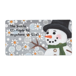 Etiqueta Tempestade de neve do boneco de neve, Smiths123 o