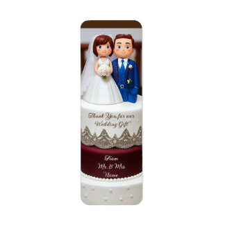 Etiqueta Templo Obrigado presente de casamento