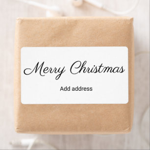 Etiqueta tempos simples de natal adicione seu texto lab
