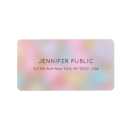 Etiqueta Tendy Elegant Pastel Colors Modern Modelo