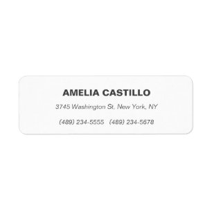 Etiqueta Tendy Modern Elegante Simples Minimalista