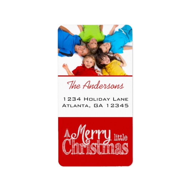 Etiqueta Tenha um Natal Feliz e Alegre (Frente)