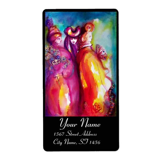 Etiqueta TERCEIRA MÁSCARA/Designer de Figuras, Artista de T (Frente)