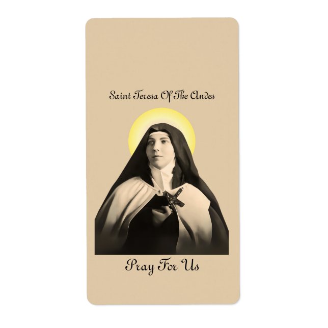 Etiqueta TERESA santo DOS ANDES (Frente)