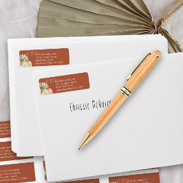 Etiqueta Terracotta Future Sr. e Sra. Return Endereço