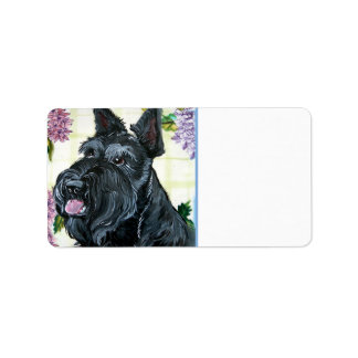 Etiqueta Terrier Retrait escocês