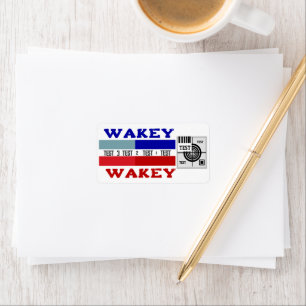 Etiqueta Test Pattern Wakey Wakey