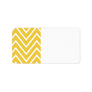 Etiqueta Teste padrão amarelo 2 de Chevron