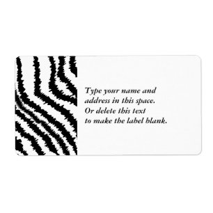 Etiqueta Teste padrão preto do impressão da zebra