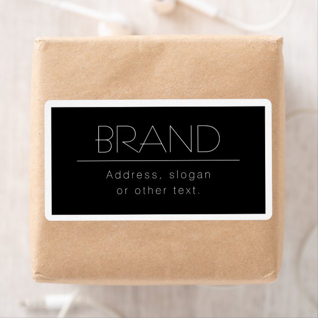 Etiqueta Texto Alterável na moda com borda (Insitu)