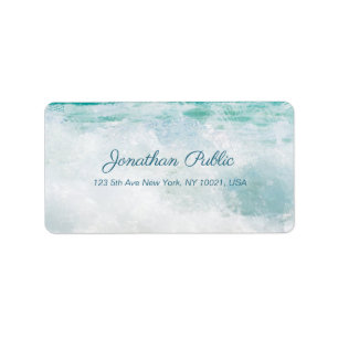 Etiqueta Texto escrito à mão do roteiro da pintura a óle