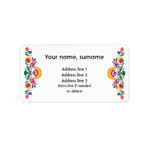 Etiqueta Texto personalizado Folclore polonês Wycinanki