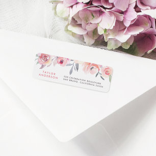 Etiqueta Texto Personalizado Moderno Tipografia Watercolor 