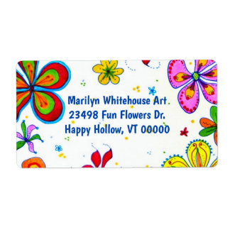 Etiqueta Texto Personalizado para Grandes Flores
