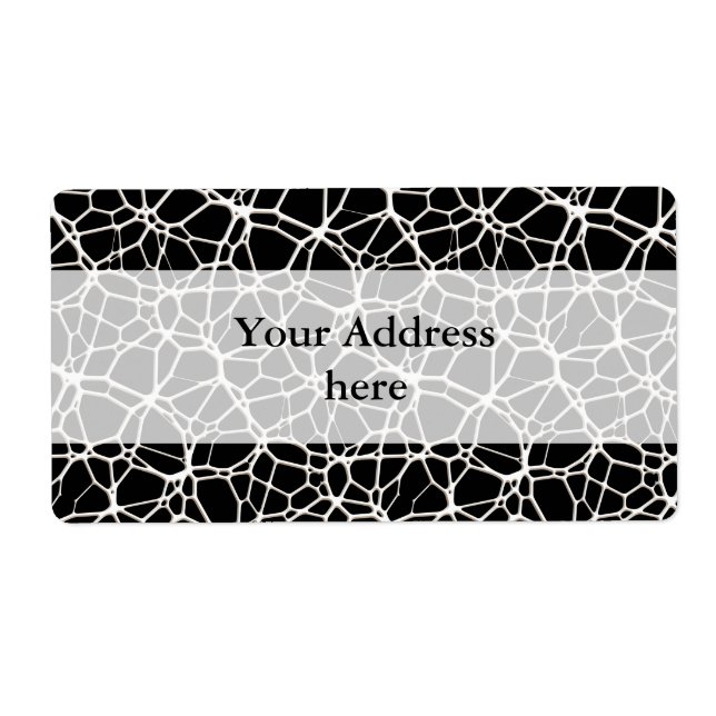 Etiqueta Textura branca na Web + seu solteiro. & ideias (Frente)