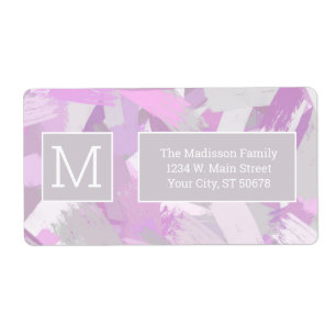 Etiqueta textura de abstrato Brushstrokes