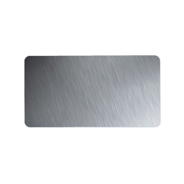 Etiqueta Textura de aço inoxidável com realces de iluminaçã (Frente)