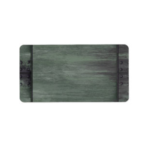 Etiqueta Textura de aço rebitada verde
