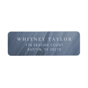 Etiqueta Textura de Tulha Azul Dusty