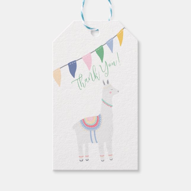 Etiqueta Thank You Oh! Llama Llama (Frente)