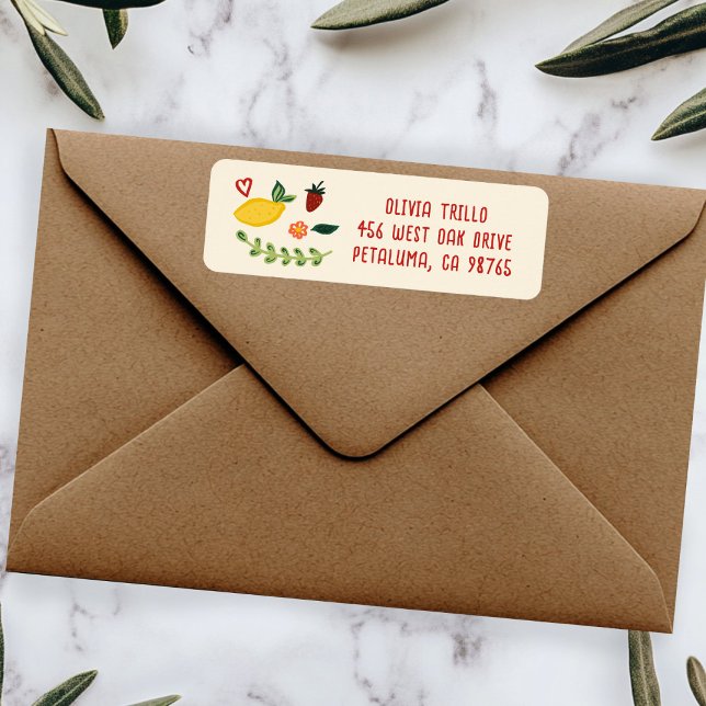 Etiqueta That's Amore Italian Food CUSTOM Wedding Address (That's Amore Italian Food CUSTOM Wedding Return Address Label Sticker
)