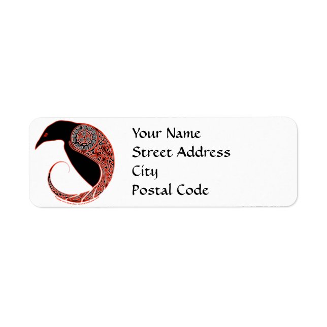 Etiqueta The Morrigan Celtic Address Labels (Frente)
