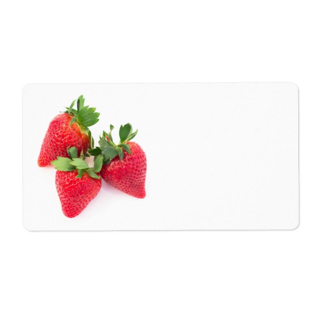 Etiqueta Three strawberries (Frente)