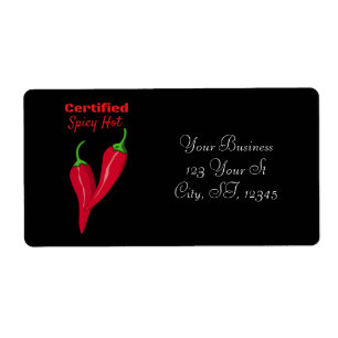 Etiqueta Thunder_Cove quente picante certificado