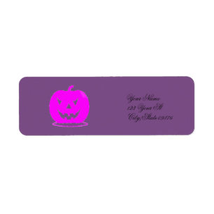 Etiqueta Thunder_Cove Rosa Jack o'lantern Halloween