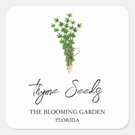 Etiqueta Thyme Seeds