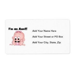 Etiqueta Tia das Camisas e Presentes da Nova sobrinha