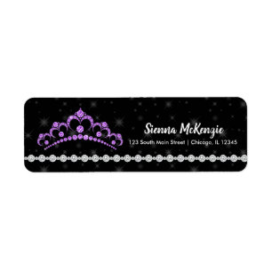 Etiqueta Tiaras Sparkling do diamante - escolha seu fundo