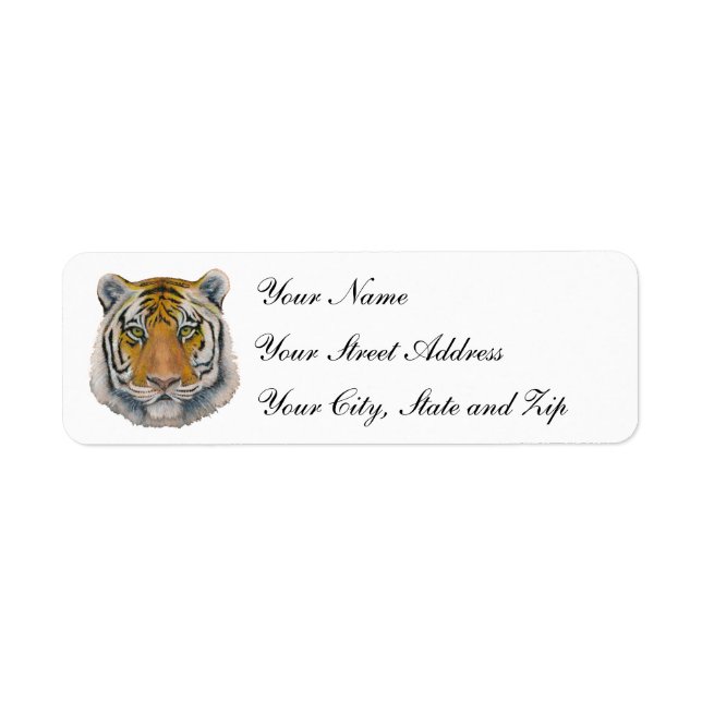 Etiqueta Tigre Head (Frente)