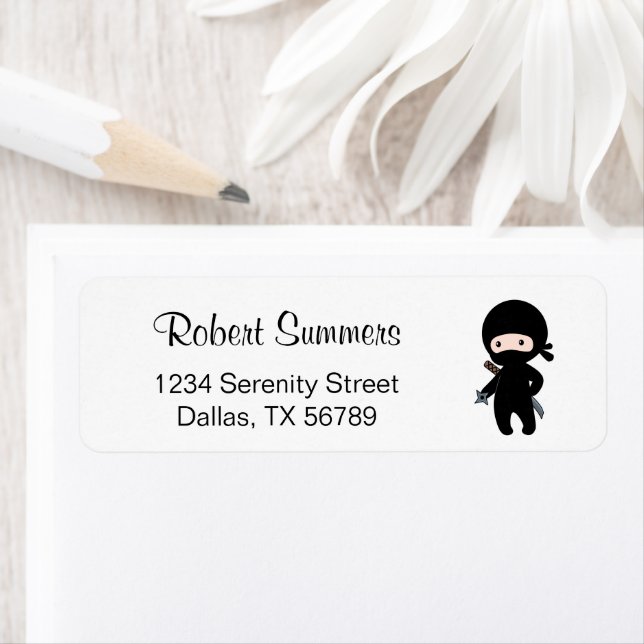 Etiqueta Tiny Ninja Fazendo Estrela (Insitu)