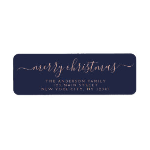 Etiqueta Típica de Script Elegante Moderno Feliz Natal