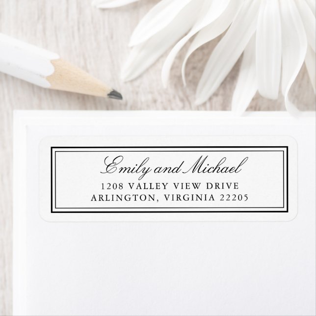 Etiqueta Tipografia Elegante Clássica Branca Simples (Insitu)