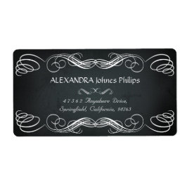 Etiqueta Tipografia em negrito com vinheta