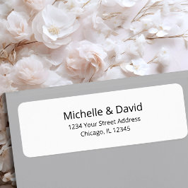 Etiqueta Tipografia Simples Moderna Minimalista