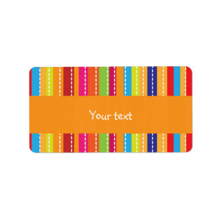 Etiqueta Tiras arco-íris design