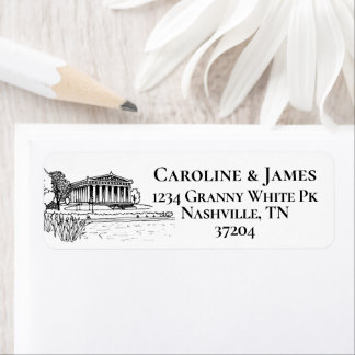 Etiqueta Toile de Nashville Preto e Branco